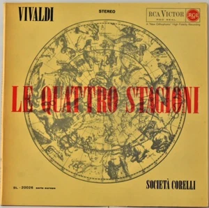 RCA LIVING STEREO SL20026 ITALY 1960 VIVALDI "Four Seasons" SOCIETA' CORELLI G/F - Imagen 1 de 6