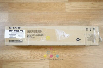 Genuine Sharp MX-6500N,MX-7090N,MX-7500N,MX-8090N Yellow Toner MX-75NT-YA - Image 1 of 4