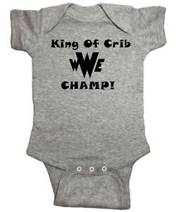 WWE Wrestling Baby One Piece "King Of The Crib" Bodysuit