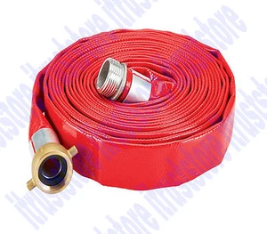 Roll Flat Trash Pump PVC Waste Water Discharge Evacuation Hose 1" x 25 ft. - Picture 1 of 3