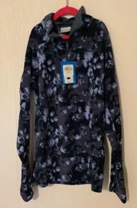 Columbia Fleece Jacket Women Small Pullover Sweater Glacial IV Print 1/2 Zip - Picture 1 of 5