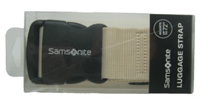 Samsonite Luggage Strap Almond Beige Adjusts Up to 72" - Picture 1 of 2
