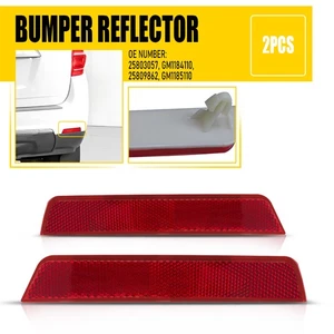 Juego de reflectores de parachoques para Chevrolet Equinox 2010-2017 trasero izquierdo o derecho - Imagen 1 de 15