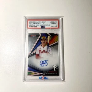 2022 Bowman's Best Best of 2022 Auto William Bergolla #B22-WBE Phillies PSA 10 - Picture 1 of 2