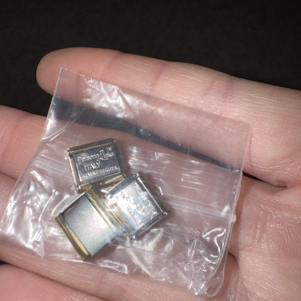 Pulsera Italiana Charm 3 Dijes Extra para Extender tu Pulsera. Plata y oro  Foto 1 de 1