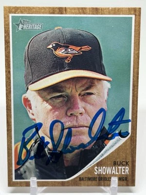 Buck Showalter Signed 2011 Topps Heritage Card #121 - Baltimore Orioles - Image 1 of 2