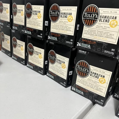 Tully's Coffee Hawaiian Blend K-Cups, Medium Roast Coffee, 96 Count