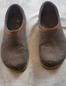 Zapatillas Haflinger Grizzly con Tacón Gzh Estilo Cerrado Mujer 40 EE. UU. Talla 9 Marrón Lana - Imagen 1 de 13