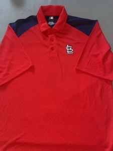 Camisa polo para hombre St. Louis Cardinals MLB mercancía genuina talla grande - Imagen 1 de 5