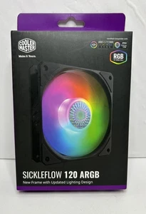 Cooler Master SickleFlow 120 ARGB-Kwadratowa rama Wentylator obudowy -Nowy - Zdjęcie 1 z 3