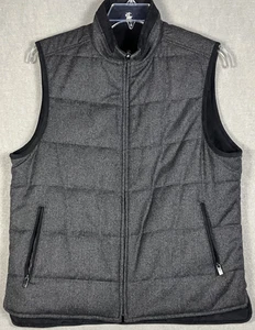 Hart Schaffner Marx - Reversible Vest Wool Blend Puffer Padded Medium #2594 - Picture 1 of 18