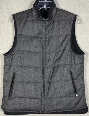 Hart Schaffner Marx - Reversible Vest Wool Blend Puffer Padded Medium #2594 - Image 1 of 4