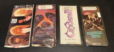 Britny Fox and Cinderella CD Longbox LOT of 4 - Empty Boxes Only - No CD’s Foto 1 de 4