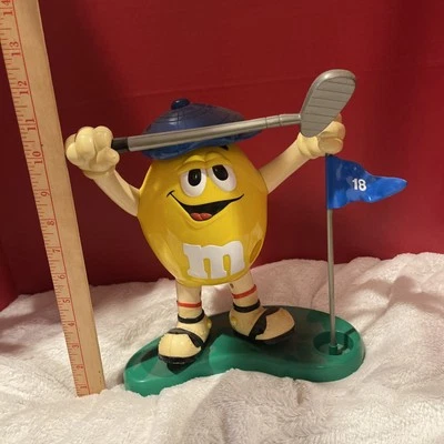 Dispensador de golf M&MS (1999). Colección Vintage, Gorra Azul Cacahuete Amarillo Raro Foto 1 de 4