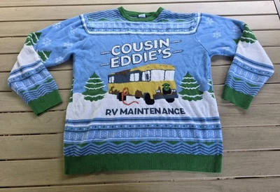 Christmas Vacation Sweater Cousin Eddie’s RV Maintenance Sz XL Holiday Ugly - Image 1 of 4