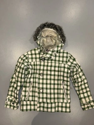 Chaqueta de snowboard Bonfire para mujer Arena a cuadros pequeña con capucha cálida poliéster Foto 1 de 4