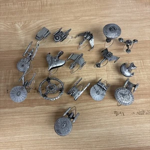 16 Vintage Star Trek Micro Machines Lot Faux Pewter - Bild 1 von 5