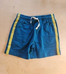 NWT Hanna Andersson ATLANTIC BLUE SIDE STRIPE FRENCH TERRY SHORTS 100 4 $36 - Picture 1 of 6