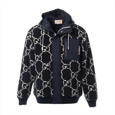 Gucci Polyester Jacket S Men's Navy Blue  771121  Boa - Image 1 of 4