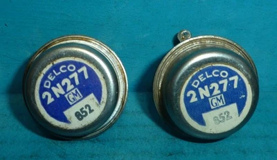 GM Delco 2N277 Germanium PNP Power Transistors 2pcs NOS - Image 1 of 2