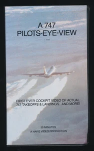 A 747 Pilots-Eye-View VHS Aviation Airplane Documentary Havis Cockpit Video 1988 - Foto 1 di 3