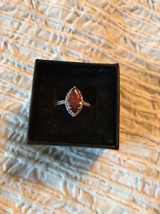 Fragrant Jewels July Birthstone Collection ruby marquis cut NWT Sz 5