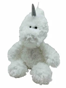 Peluche Aurora Unicorno Peloso Bianco Morbido Peluche Corno Scintillante 11" - Foto 1 di 11