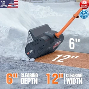Cordless Snow Shovel 20V 12" Battery Powered Efficient Snow Removal Sidewalk New - Picture 1 of 5