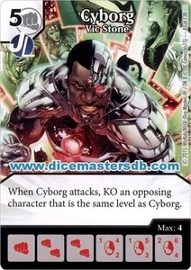 Cyborg Vic Stone #47 - Justice League - DC Dice Masters - Picture 1 of 1
