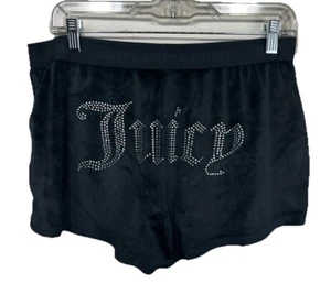 Juicy Couture pantaloncino da notte donna taglia large nero velluto - Foto 1 di 7