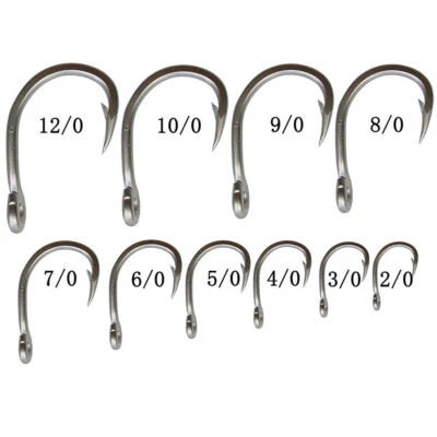 Saltwater Big Game Sharp Fishing Hooks Stainless Trout Tuna Fish Bait Hook - Image 1 of 4