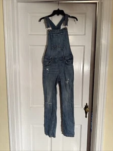 Gap Distressed Jean Overalls Girls XL - Picture 1 of 7