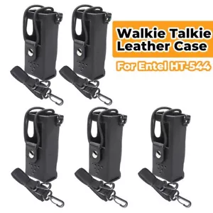 Funda rígida de cuero PU de 5 piezas para bolsa protectora de radio Entel HT-544 - Imagen 1 de 12