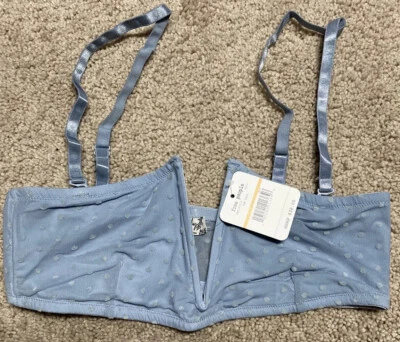 Sujetador Free People Sierra Bandeau 4410 The Rain pequeño nuevo con etiquetas Foto 1 de 4