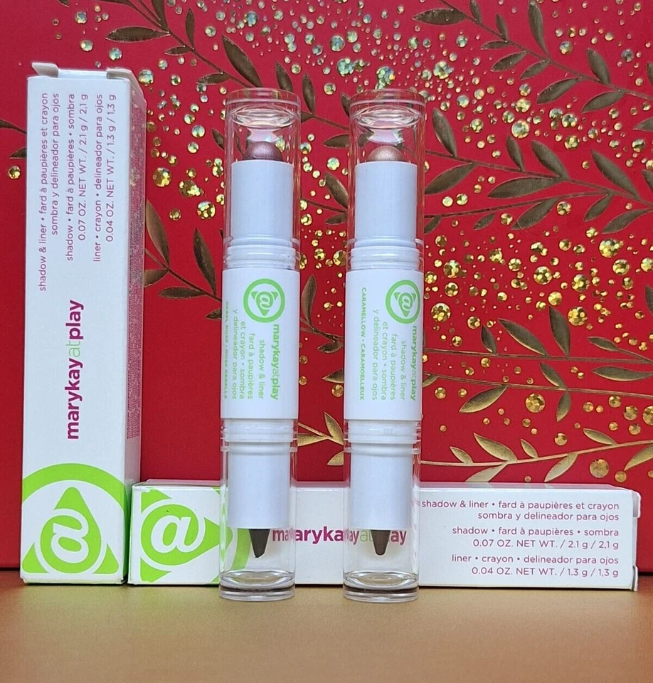 Mary Kay At Play Shadow & Liner -Caramellow, Rebel Rose- Descatalogado Nuevo en Caja Foto 1 de 1
