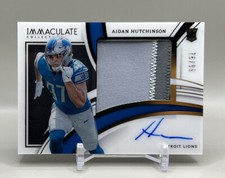 2022 Immaculate Rookie Patch Auto Aidan Hutchinson Detroit Lions /99