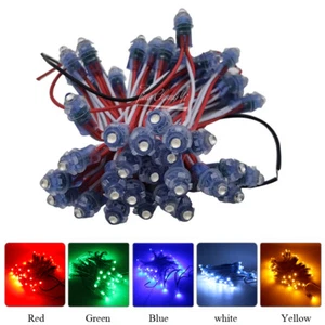 DC 12V/5V 9mm LED Module string light white Red Green Blue IP68 LED Pixel Lights - Picture 1 of 15