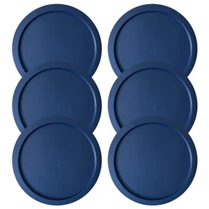 Replacement Lid for Pyrex 7-CUP Storage Cover 7.5" Bowl 7402-PC NAVY (6-Pack) - Picture 1 of 1