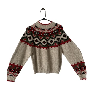 Pre Owned Vintage Men’s Robert Scott Ltd Sweater Size L Feastive Holiday Christm - Picture 1 of 8