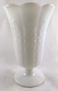 E.O. Brody m5200 Milk Glass Footed Vase-9" - Picture 1 of 10