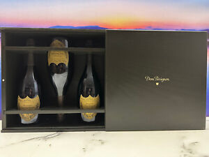 Dom Perignon 1990 + 1993 + 1996 Champagner 3 Flaschen je 0,75L in Holzschatulle