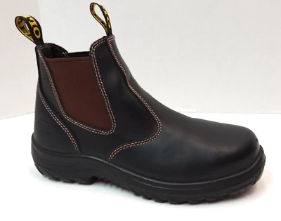 Botas OLIVER Puntera de Acero 9.5 Claret Lado Elástico 34-626 Chelsea Honeywell Foto 1 de 4