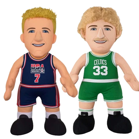 Bleacher Creatures Larry Bird Bundle: USA Basketball and Boston Celtics Plush Cover