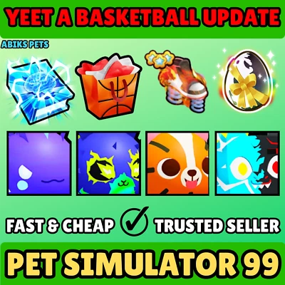 BIG GAMES Pet Simulator 99 (PS99) - Yeet a Basketball Update 🏀 Pet Sim 99 - Cheap✅
