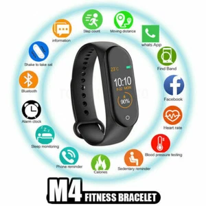 M4 Smart Watch Band Tętno Ciśnieniomierz Tracker Fitness Opaska na rękę - Zdjęcie 1 z 15