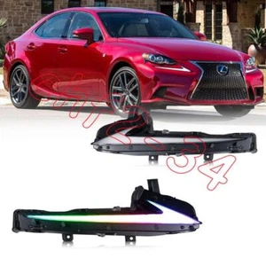RGB LED Daytime Running Light for Lexus IS250 IS350 300 2014-2019 Sequential DRL - Picture 1 of 6