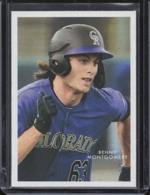 2022 Topps Heritage Minors '53 Reprint #15 Benny Montgomery RC - Colorado - MINT - Image 1 of 2