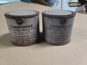 Vintage Antique Whiz Anti Seize Cans Military surplus by Whiz Western Auto  - Picture 1 of 6