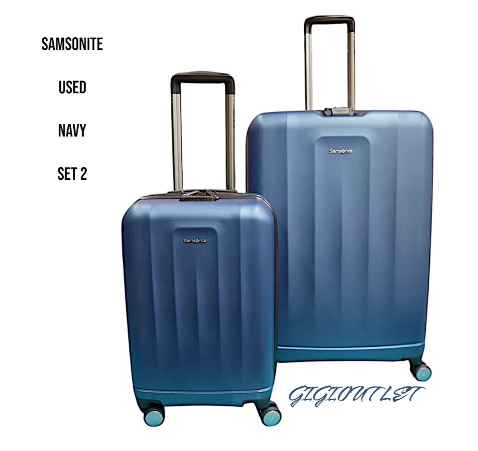 Juego de equipaje de 2 piezas Samsonite Ridgeway Hardside AZUL MARINO 22"" 29"" Foto 1 de 1