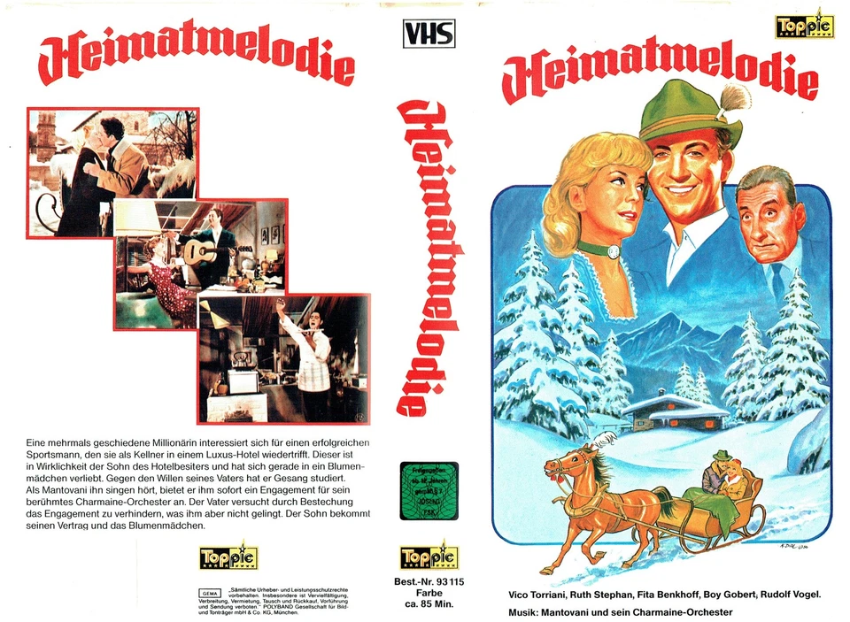  (VHS) Heimatmelodie - Ein Herz voll Musik - Vico Torriani, Fita Benkhoff (1955) - Bild 1 von 1